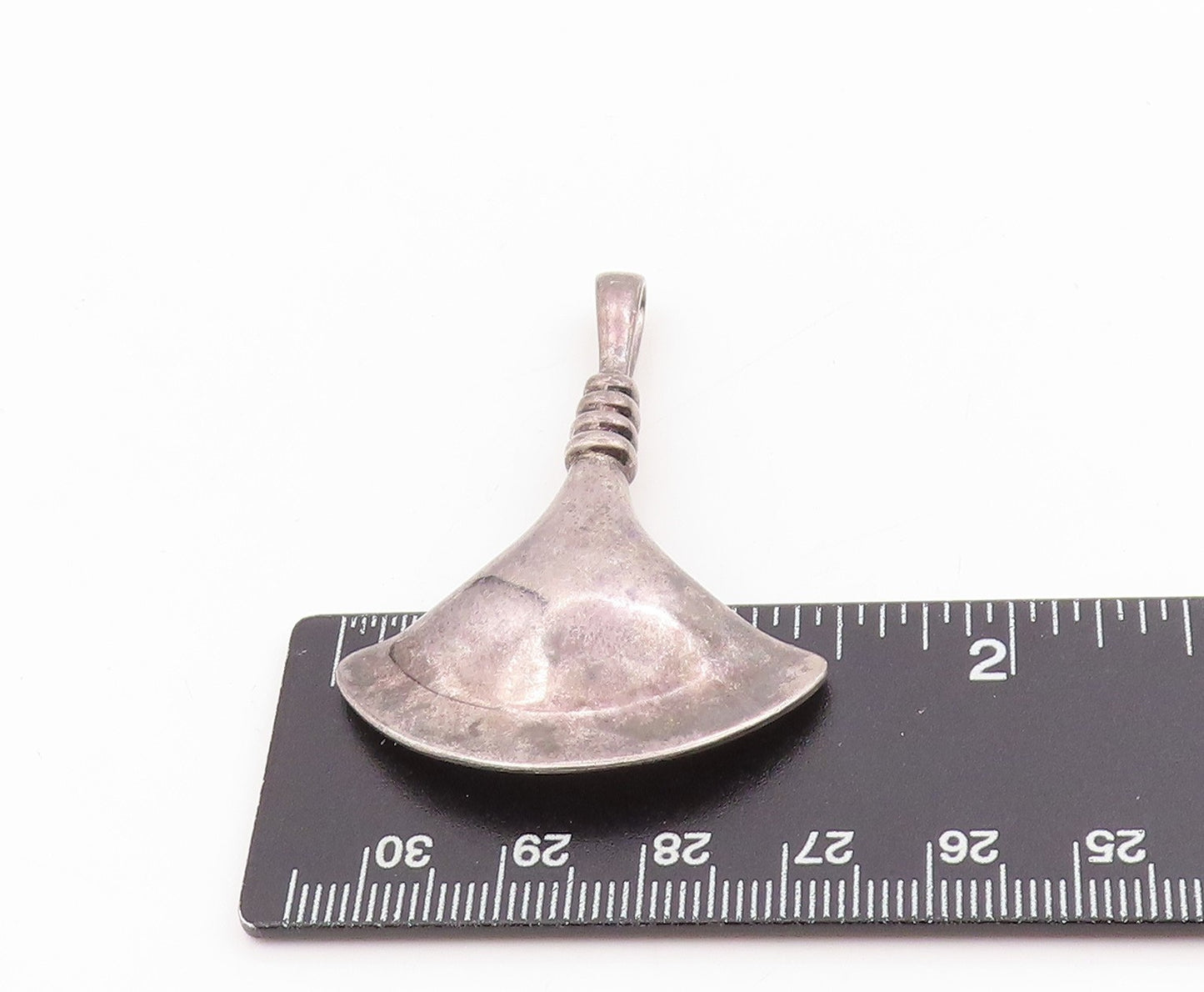 925 Sterling Silver Vintage Pendant RLM STUDIO Modernist Fan Shape Charm PT25255