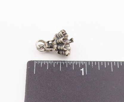925 Sterling Silver  Vintage Petite Woman In Dress Pendant  PT19655