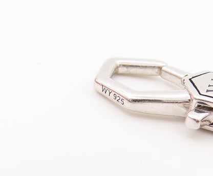 925 Sterling Silver Vintage Bracelet VERA WANG Dark Tone Curb Link Band  BT11058