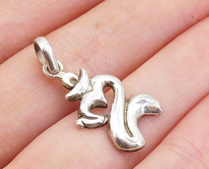 925 Sterling Silver  Shiny Petite Om Heart Spiritual Symbol Pendant  PT5846