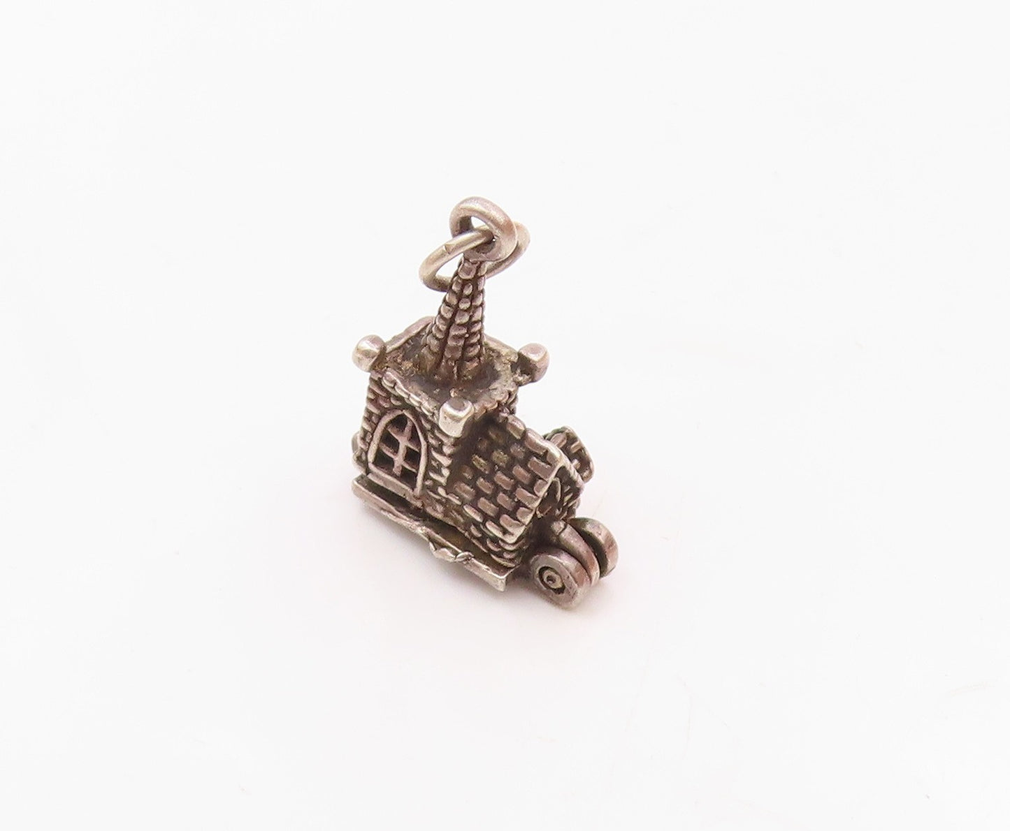 925 Silver  Vintage Couple Getting Married In Church Pendant (OPENS)  PT20456