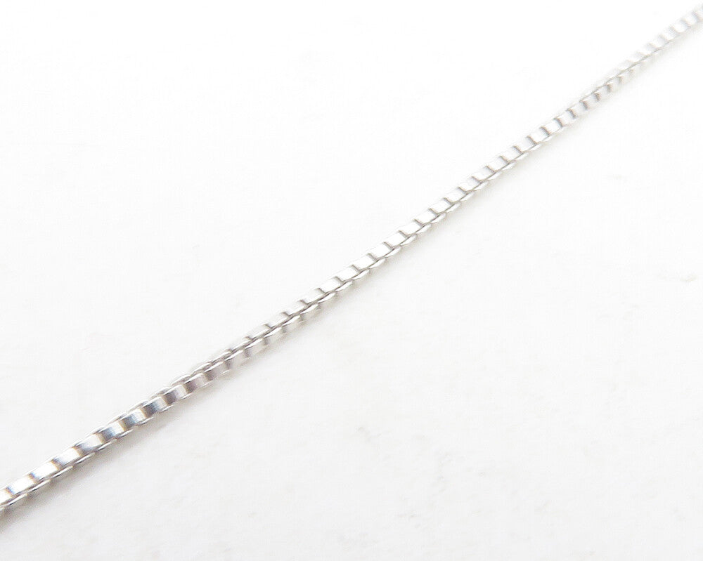 925 Sterling Silver  Shiny Genuine Diamond Swirl Thin Chain Necklace  NE2061