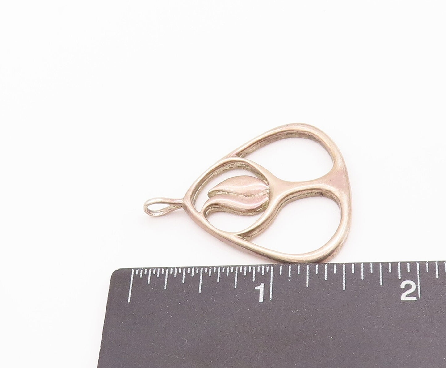 925 Sterling Silver Vintage Pendant Triangular Framed Designer Tree  PT22983