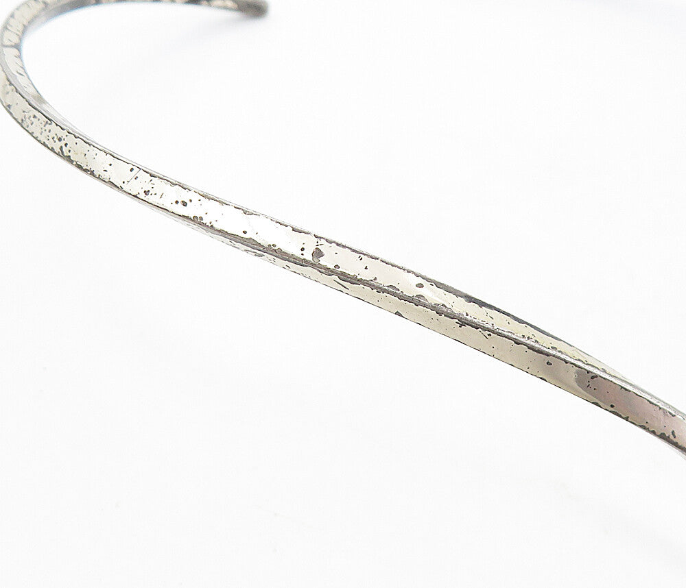 ALFRED KARRAM 925 Silver  Vintage Minimalist Pointed Collar Necklace NE1563