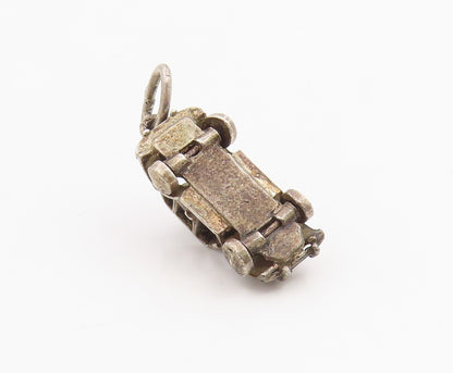 925 Sterling Silver Vintage Pendant Miniature Classic Car Charm Moves  PT26156