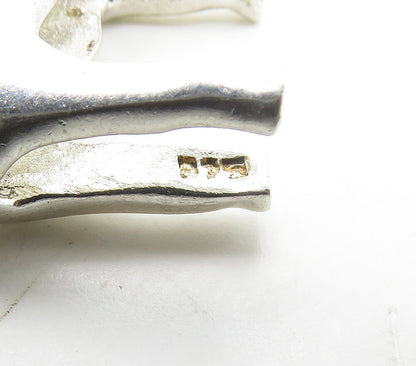 925 Sterling Silver  Vintage Shiny Polished Horse Motif Pendant  PT13457