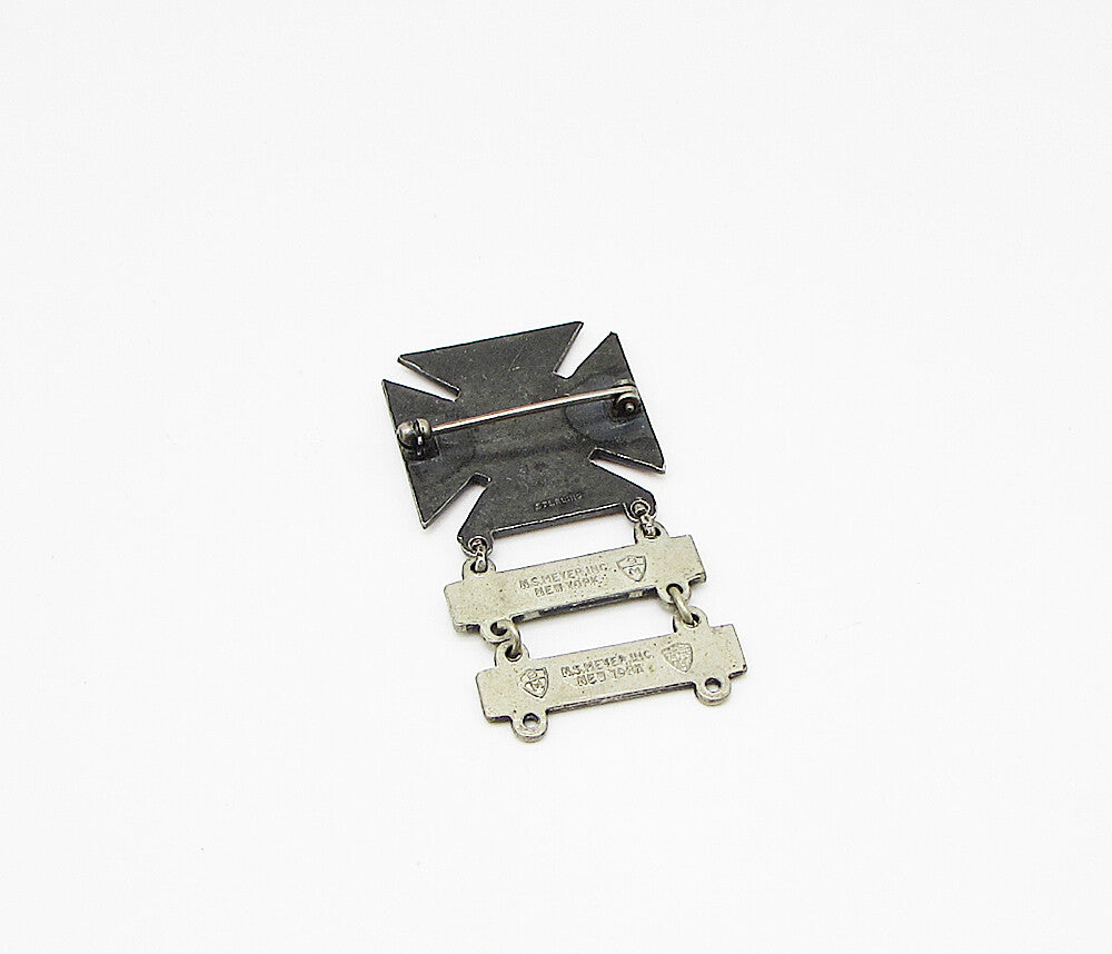 925 Sterling Silver  Vintage N.S. Meyer Inc New York Brooch Pin  BP1003