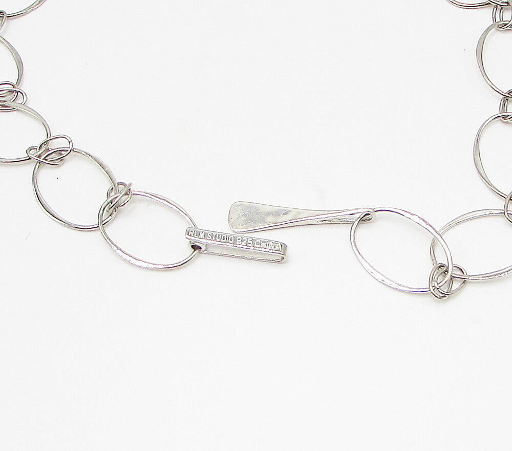 RLM STUDIO 925 Sterling Silver  Vintage Large Links Chain Necklace  PT2474