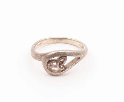 925 Sterling Silver Vintage Ring SOLVAR Classic Trinity Knot Band  Sz 7  RG36898