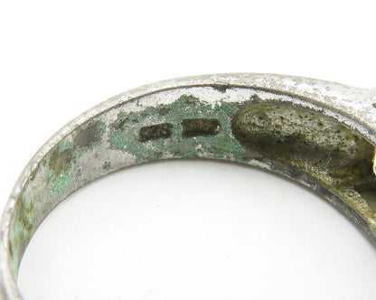 SILVER CLOUD 925 Sterling Silver  Vintage Dolphin Bypass Ring Sz 7  RG11507