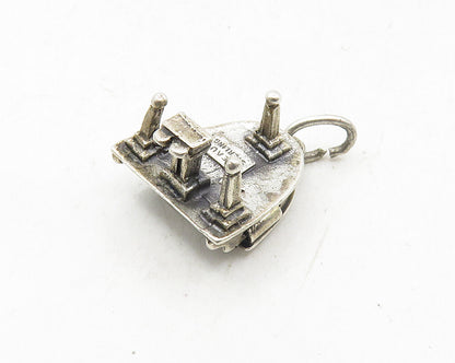 BEAU 925 Sterling Silver  Vintage Dark Tone Grand Piano Pendant (OPENS) PT6963
