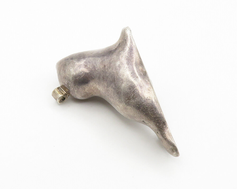 FURLA 925 Sterling Silver  Vintage Dark Tone Hollow Seal Table Trinket  TR2080