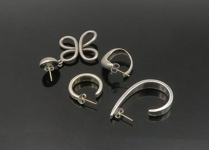DESIGNER 925 Silver & 14K GOLD  Vintage Shiny Lot Single Earrings  EG11334