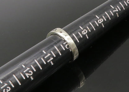 925 Sterling Silver  Vintage Faceted Black Spinel Cocktail Ring Sz 10  RG22602