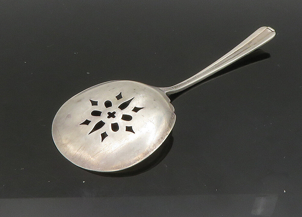 TOWLE 925 Sterling Silver  Vintage Floral Sugar Sifter Bon Bon Spoon  TR3219