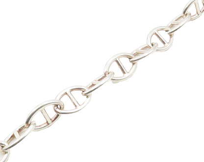 925 Sterling Silver  Shiny Magnetic Closure Anchor Link Chain Necklace  NE2706