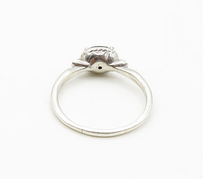 GABRIEL & CO. 925 Silver  Hematite & Genuine Diamonds Band Ring Sz 10  RG16109