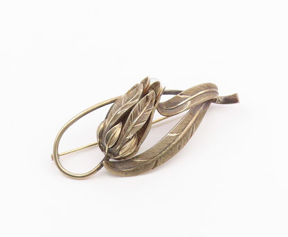 DANECRAFT 925 Silver  Vintage Freshwater Pearl Floral Motif Brooch Pin  BP8160