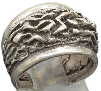BERNTSEN HUGHES NORWAY 925 Silver  Vintage Modernist Band Ring Sz 5.5  RG24664