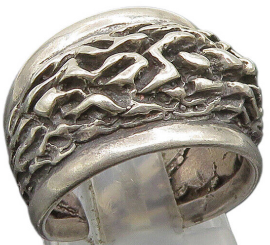 BERNTSEN HUGHES NORWAY 925 Silver  Vintage Modernist Band Ring Sz 5.5  RG24664