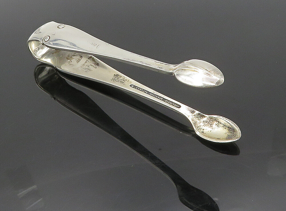 TIFFANY & CO. 925 Sterling Silver  Vintage Swirl Etched Detail Tongs  TR1586