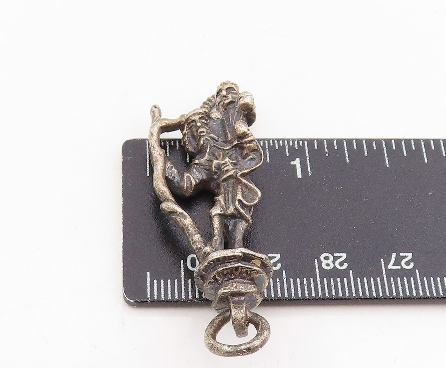 925 Sterling Silver Vintage Pendant St. Christopher & Infant Jesus Charm PT25772