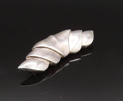 CHARLES KRYPELL 925 Silver  Vintage Scalloped Abstract Brooch Pin  BP9653