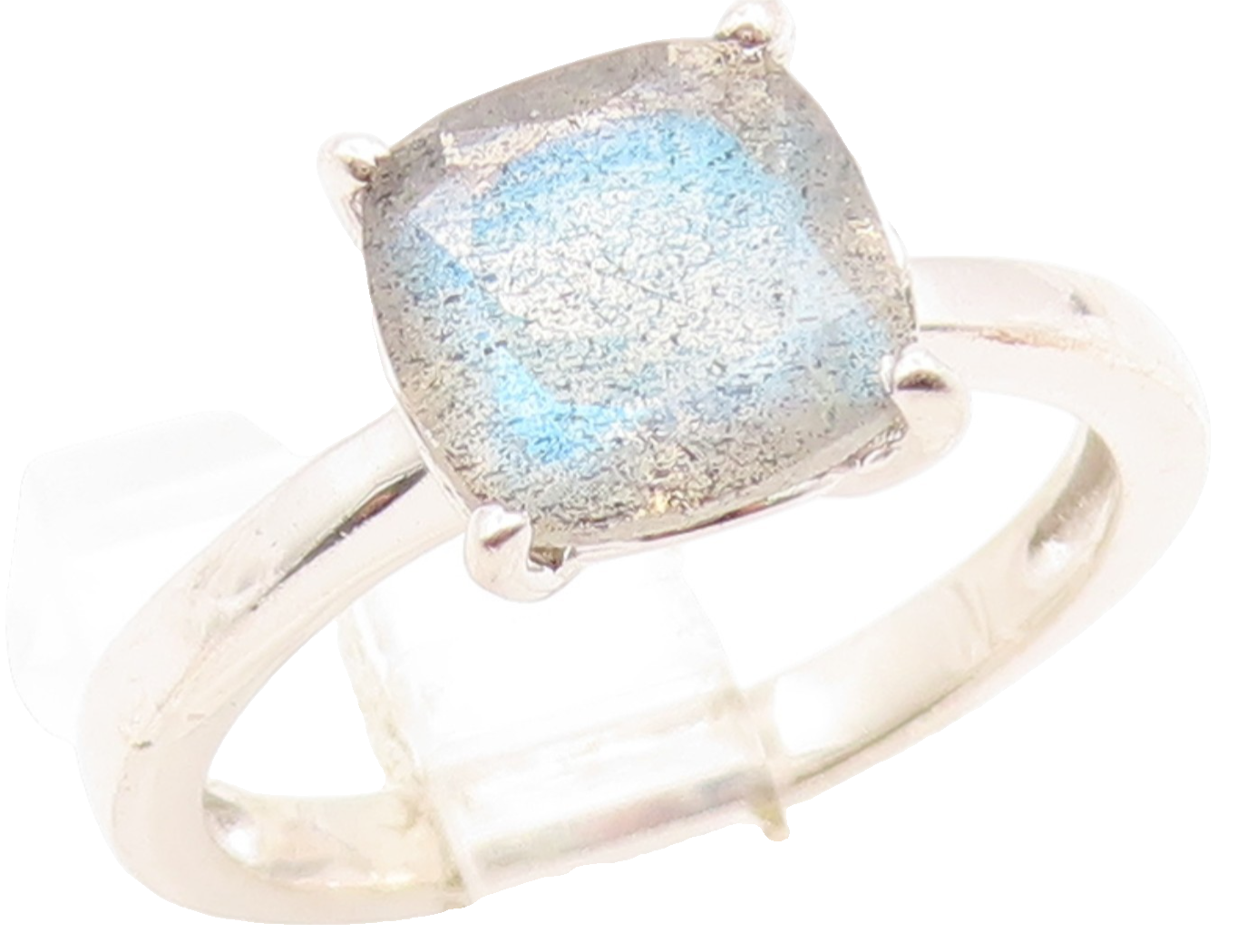 925 Sterling Silver Vintage Ring Elegant Moonstone Solitaire Band  Sz 7  RG35970