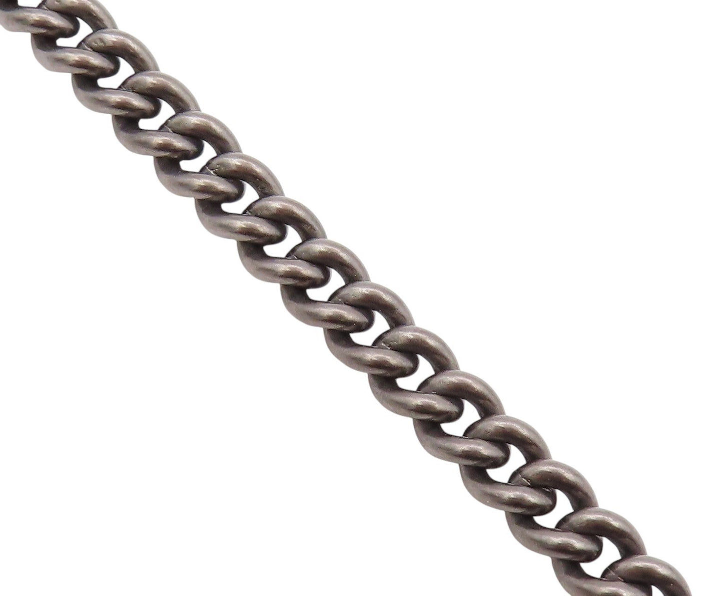 925 Sterling Silver Vintage Bracelet VERA WANG Dark Tone Curb Link Band  BT11058