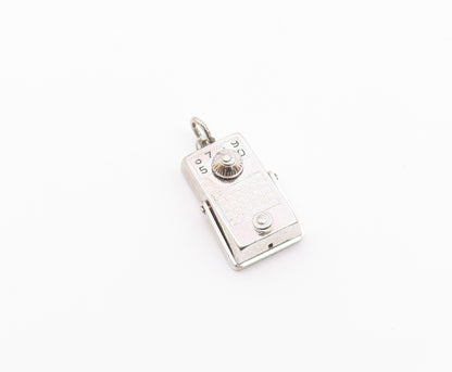 925 Sterling Silver  Vintage Shiny Etched Numbers Square Pendant  PT16910