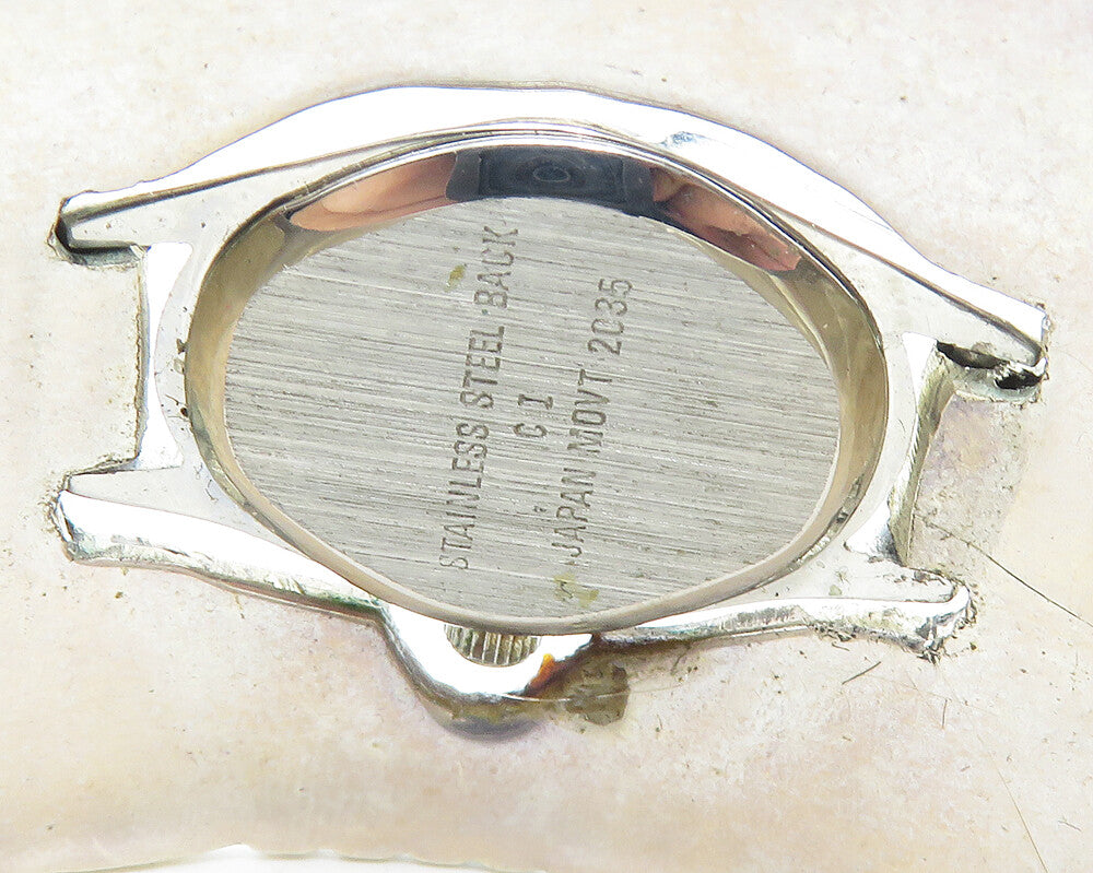 CHARLIE BOWIE NAVAJO 925 Sterling Silver Vintage Claw Watch Cuff Bracelet BT7533