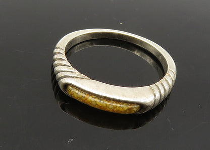 CAROLYN POLLACK 925 Sterling Silver Vintage Jasper Dome Band Ring Sz 6 RG21312