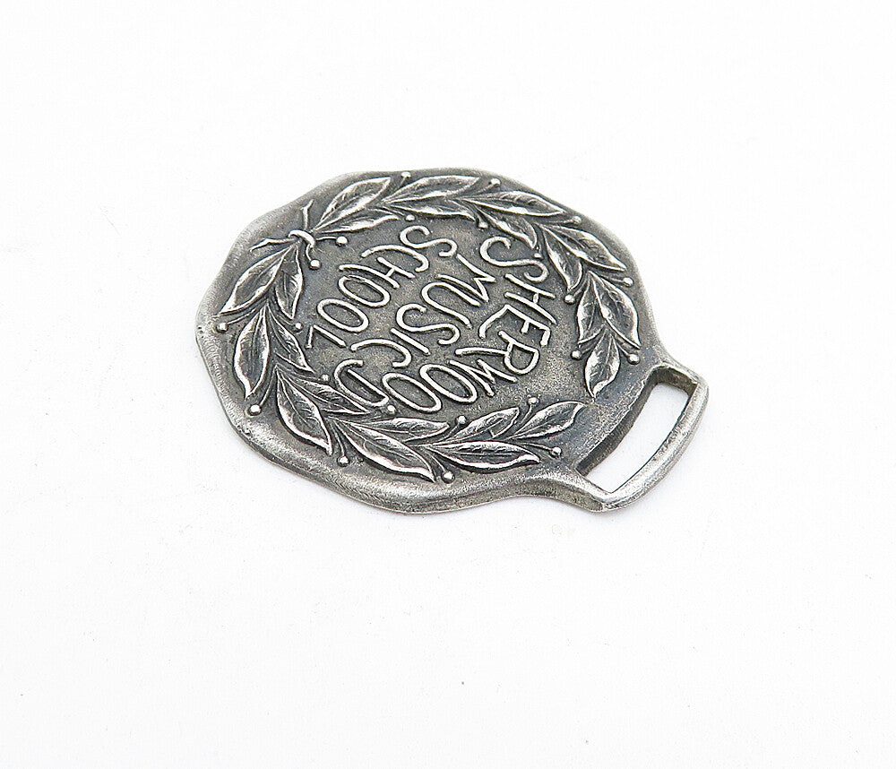 A.L. WILLIAMS & CO. CHICAGO 925 Silver  Vintage Music School Pendant  PT2917