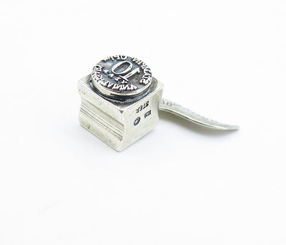 925 Sterling Silver  Petite Stampin' Up Anniversary Box Drop Pendant  PT4044