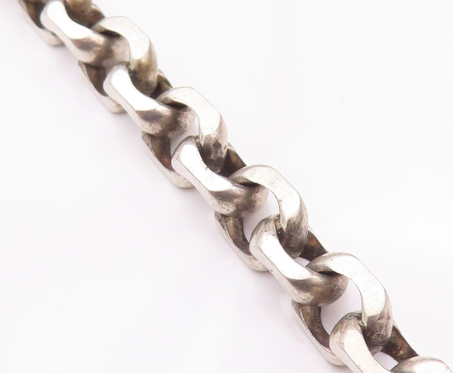 925 Sterling Silver Vintage Necklace STEPHEN DWECK Designer Cubical Rings NE4258