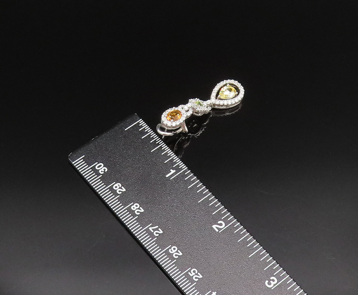 JUDITH RIPKA 925 Silver  Vintage Multi Stones Singles Lot Earrings  EG12023
