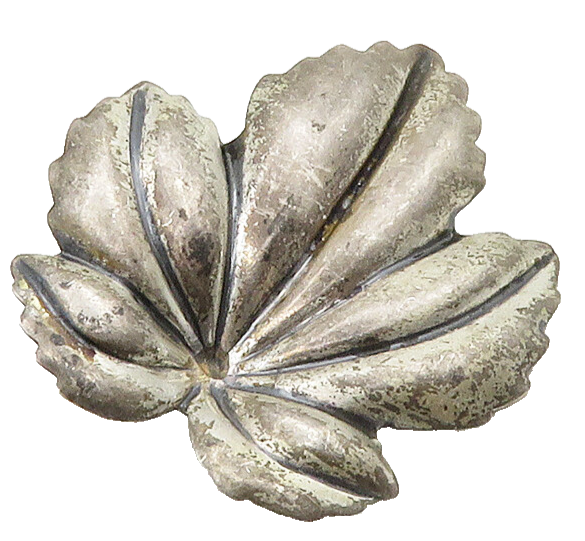 JEWELART 925 Sterling Silver  Vintage Floral Leaf Motif Brooch Pin  BP6316
