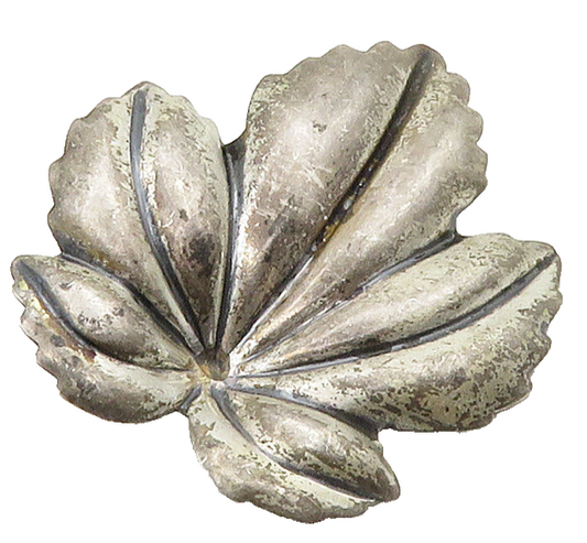 JEWELART 925 Sterling Silver  Vintage Floral Leaf Motif Brooch Pin  BP6316