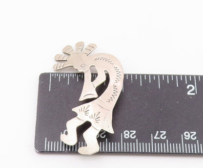 HENRY BACA NAVAJO 925 Silver  Vintage Kokopelli Dancer Brooch Pin  BP7858