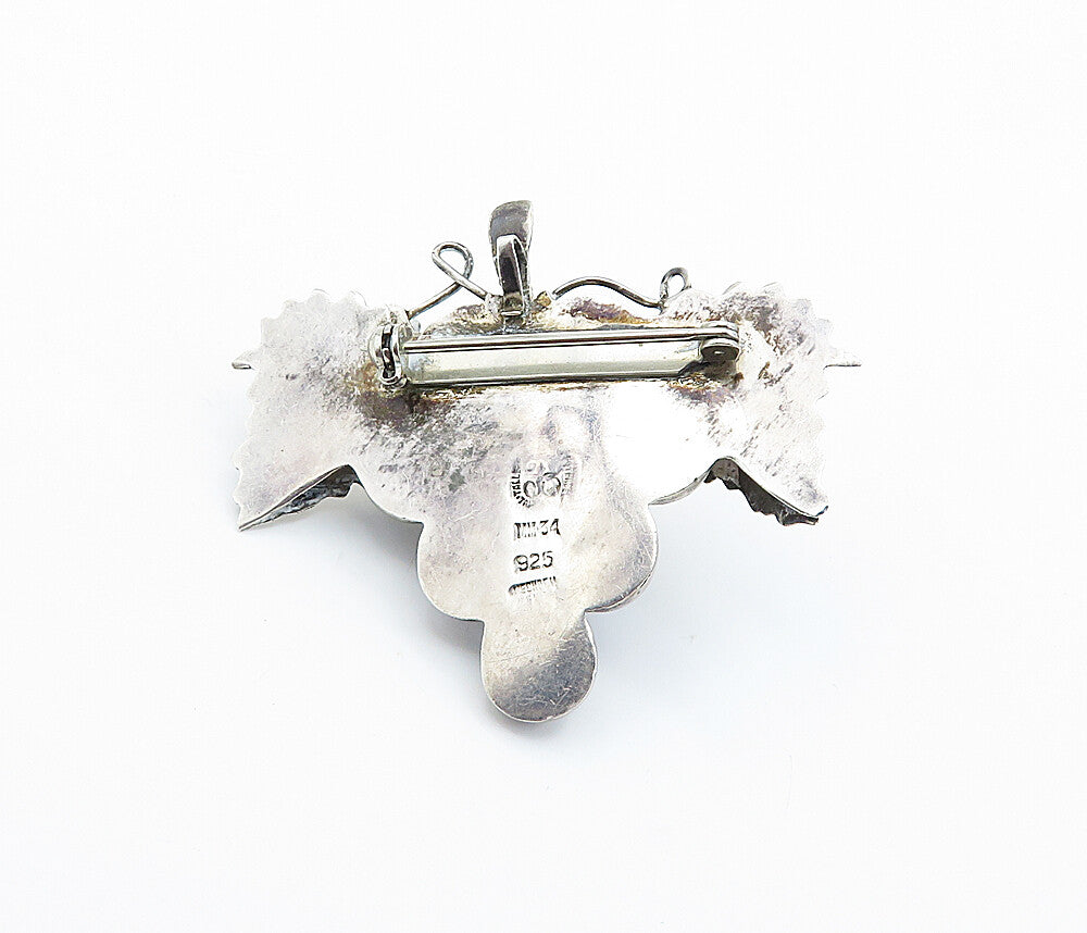 LOS BALLESTEROS 925 Sterling Silver  Vintage Grape Bunch Brooch Pin  BP2841
