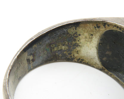 LG BALFOUR 925 Sterling Silver Vintage Antique Oxidized Band Ring Sz 10  RG10392