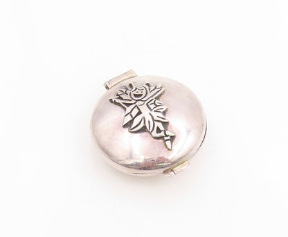 925 Sterling Silver Vintage Pill Box EMILIA CASTILLO Fairy Trinket OPENS  TR4106