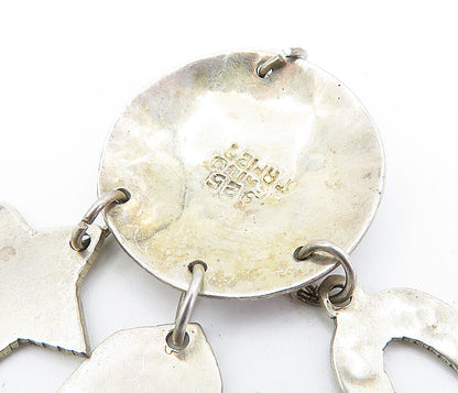 MEXICO 925 Sterling Silver  Vintage Two Tone Star Cowboy Boot Pendant  PT2723