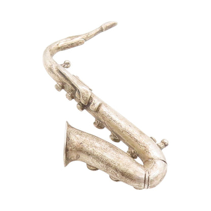 925 Sterling Silver Vintage Pin Collector Designer Saxophone Cutout  TR3925