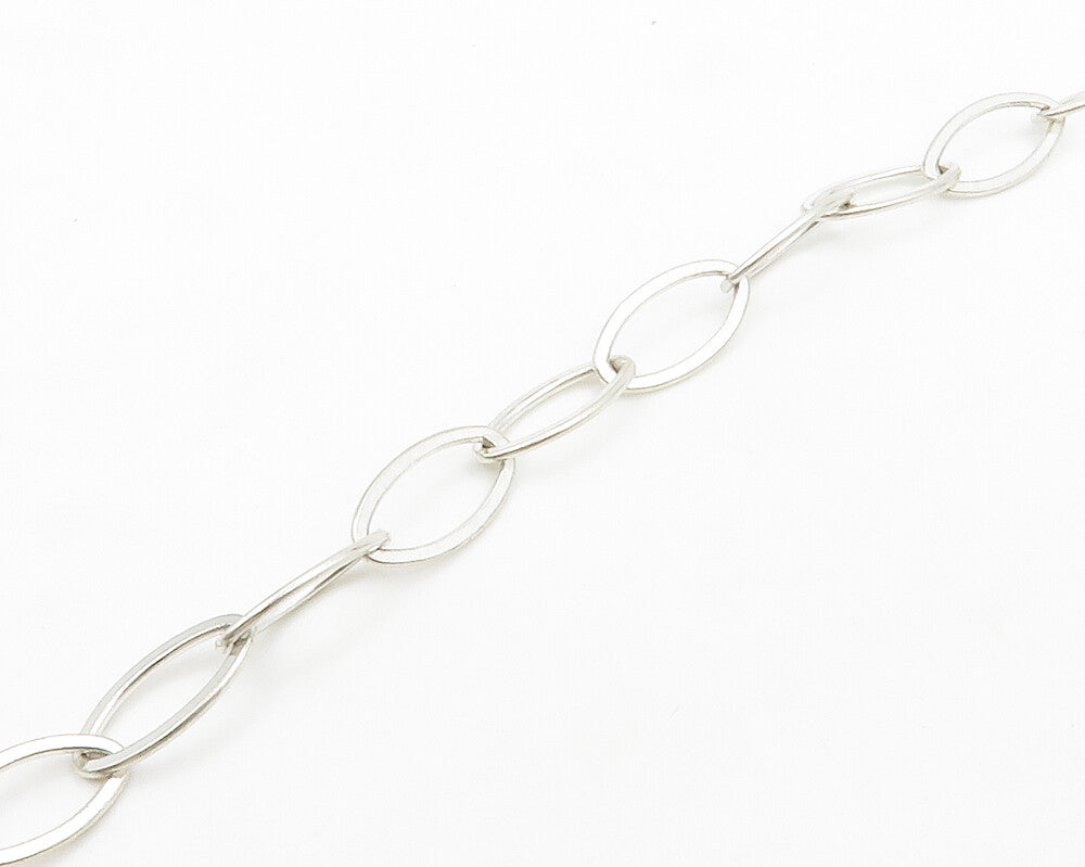 SILPADA 925 Sterling Silver  Vintage Two Tone Floral Chain Necklace  NE2283