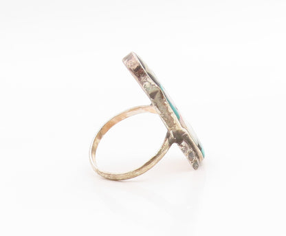 925 Sterling Silver Vintage Ring ZUNI THERESA WASETA Gemstone  Sz 6.5  RG36038