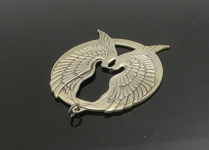 WALLACE 925 Sterling Silver  Vintage Peace On Earth Doves Pendant  PT19214