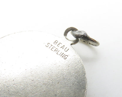 BEAU 925 Sterling Silver  Vintage Bowling Pins Sports Motif Pendant  PT13926
