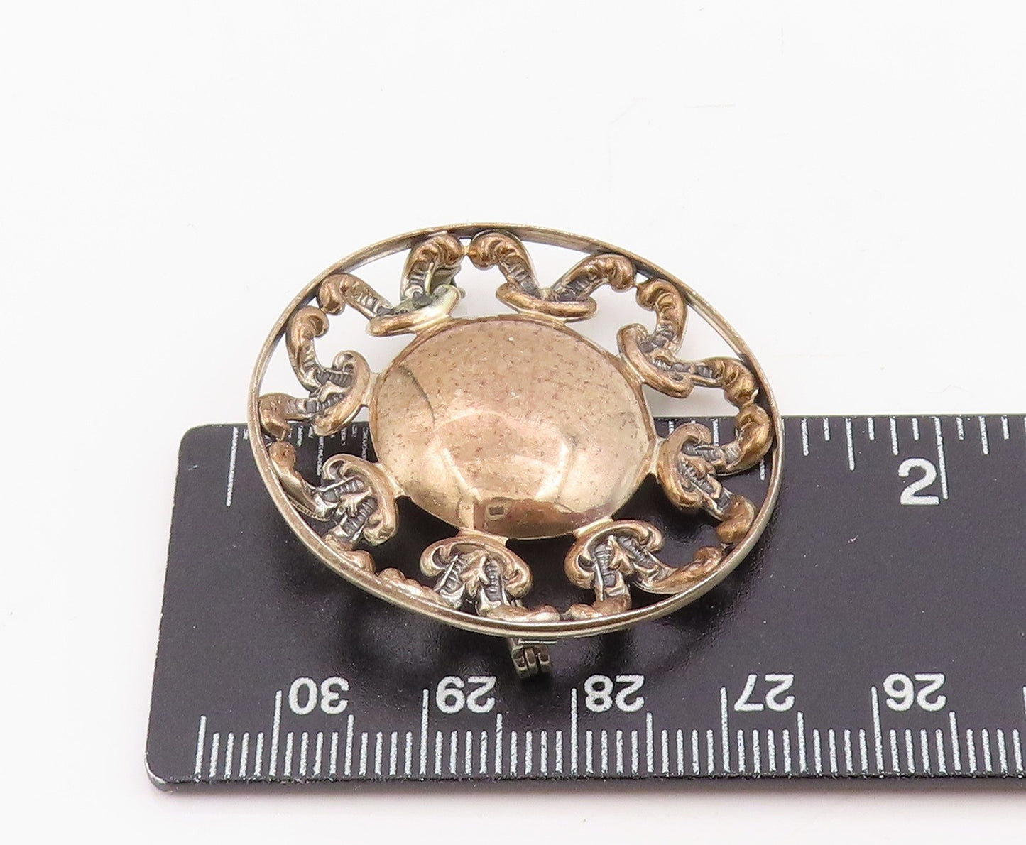 925 Sterling Silver Vintage Brooch BEAU Intricate Openwork Celtic Pin  BP12295