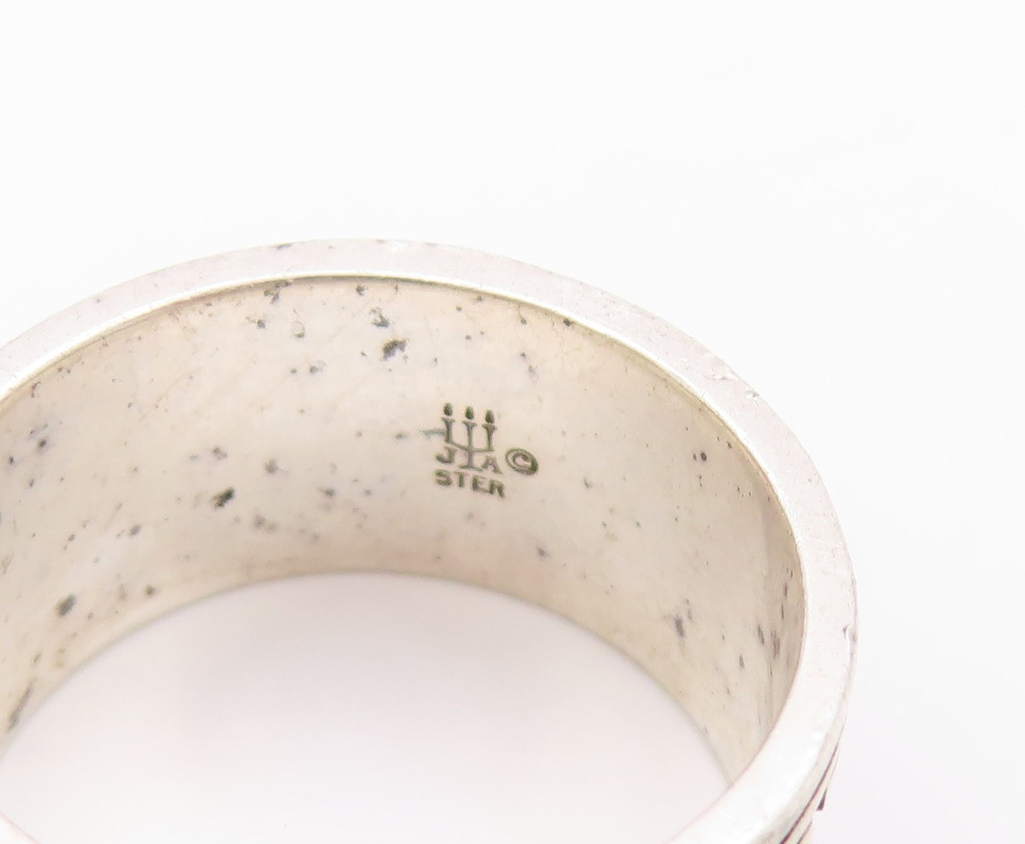 925 Sterling Silver Vintage Ring JAMES AVERY Bible Hebrew Verse Sz 7 RG32419